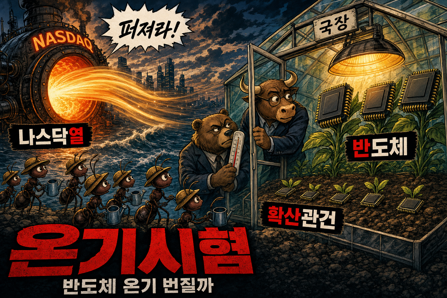 나스닥 온기 기다리는 국장