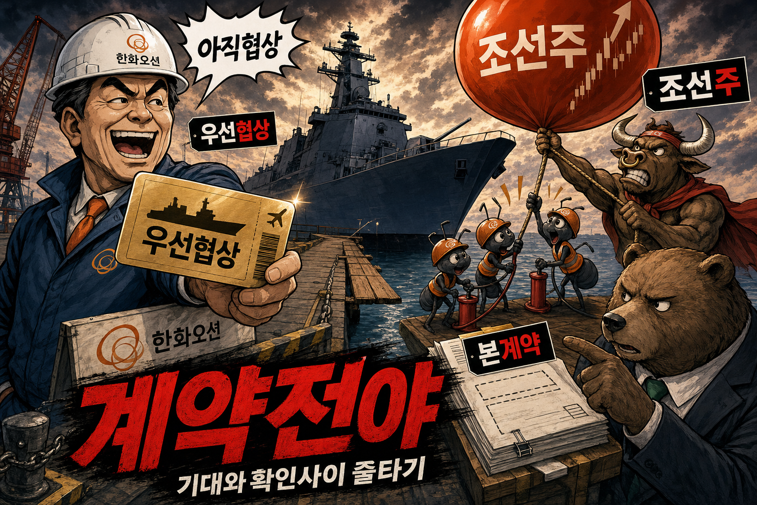 호위함 기대와 본계약 변수 풍자